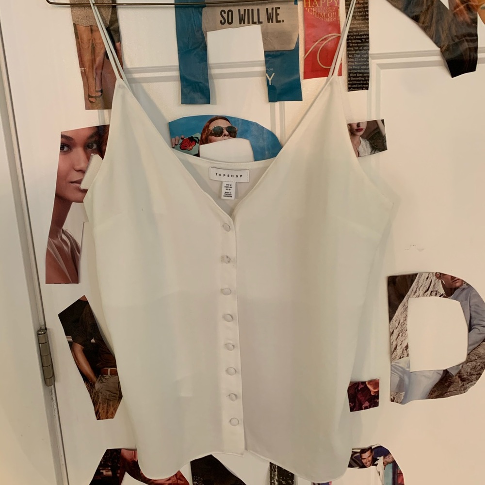 White Button Down Top